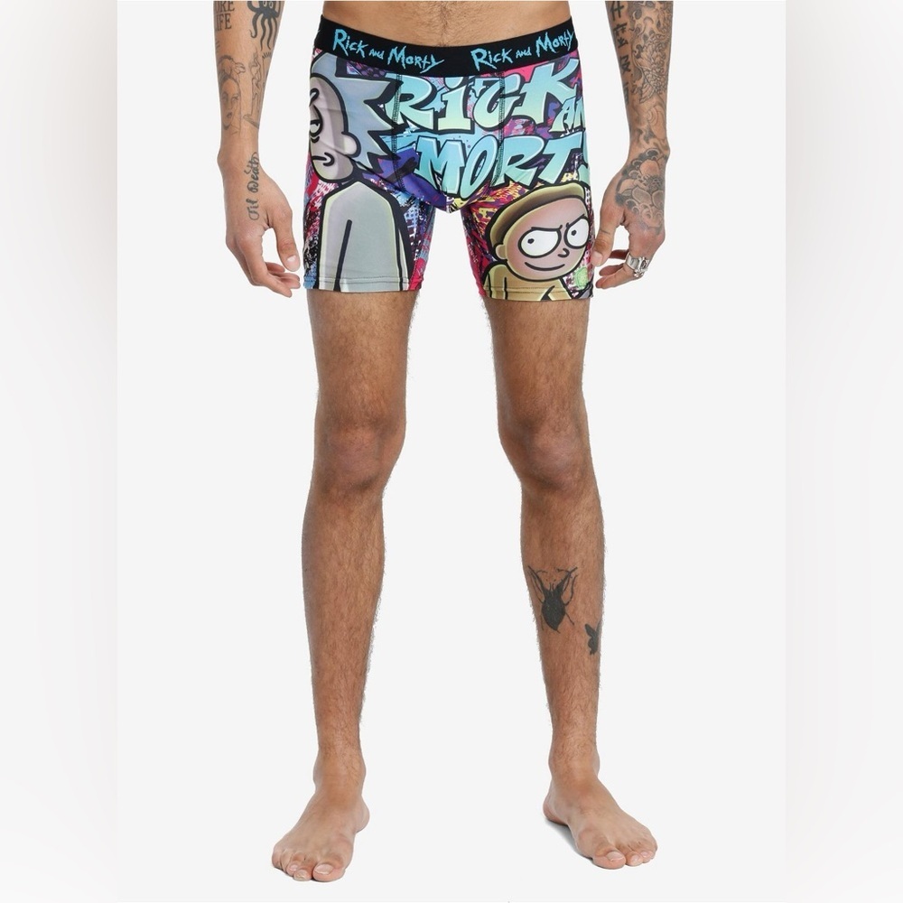 Hot Topic | Men’s Rick & Morty Graphic Men's Boxer Briefs Size M